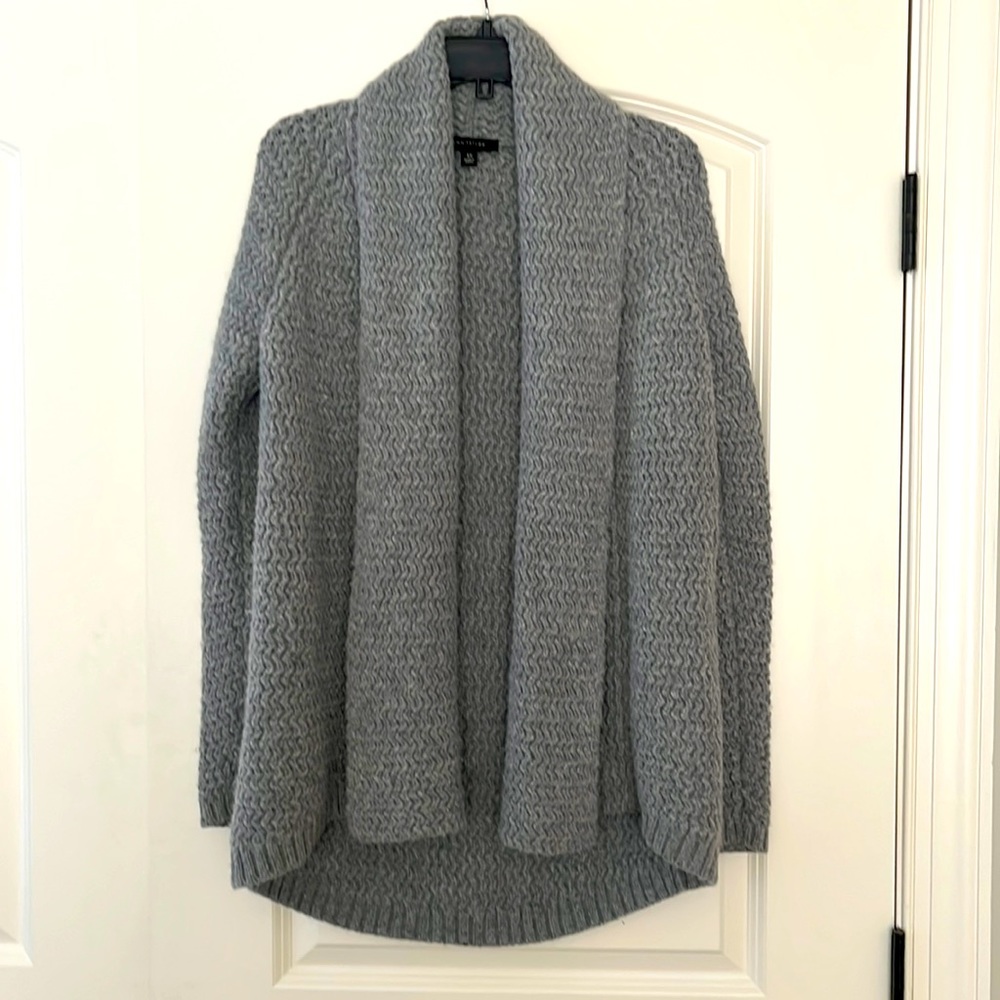 Ann Taylor open cardigan wool sweater